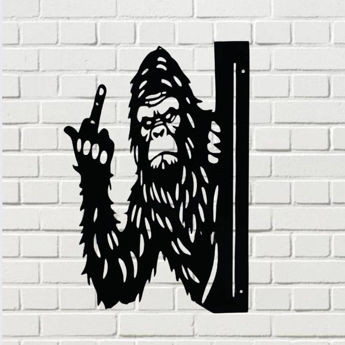 🤣Hilarious Bigfoot Middle-Finger Metal Yard Decor