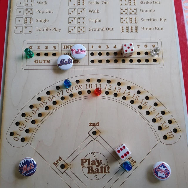 📐Handmade - 🎲Baseball Dice Board Game(BUY 2 GET FREE SHIPPING)