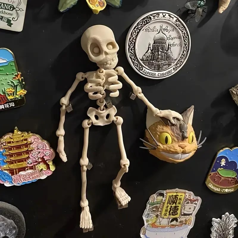 🎃3D Printed Vintage Skeleton Magnetic Figurine 🎃