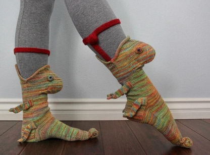 🎅Hot Sale- 3D Knit Crocodile Socks