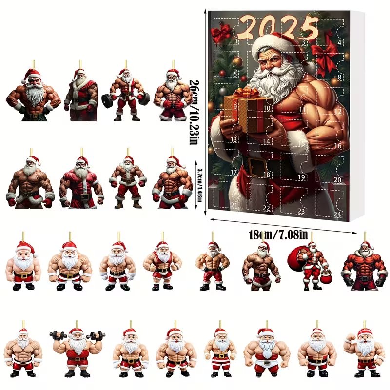 24 Days of Christmas Muscle Santa