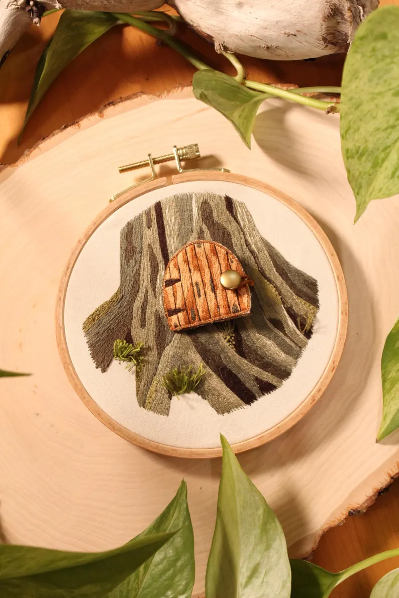 DIY 3D Magic Fairy Door Embroidery Kit