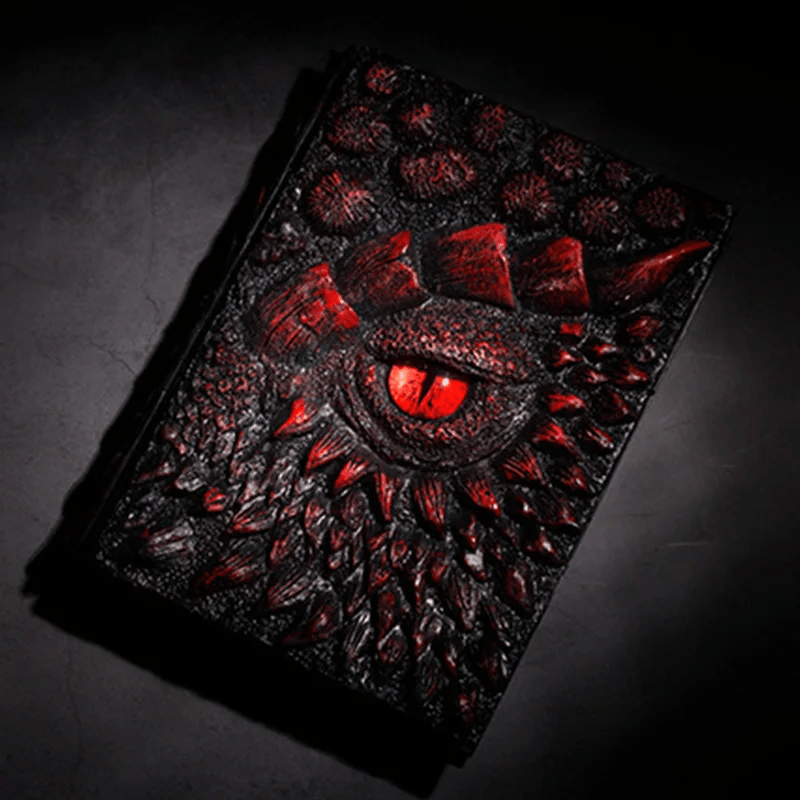 🐉Dragon Eye 3D Embossed Journal - Handmade Resin Engraved Notebook🐉