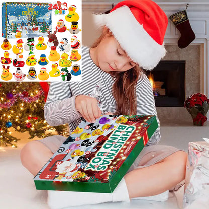 💥CHRISTMAS SALE💥24 Pcs Countdown Christmas Rubber Ducks Advent Calendar
