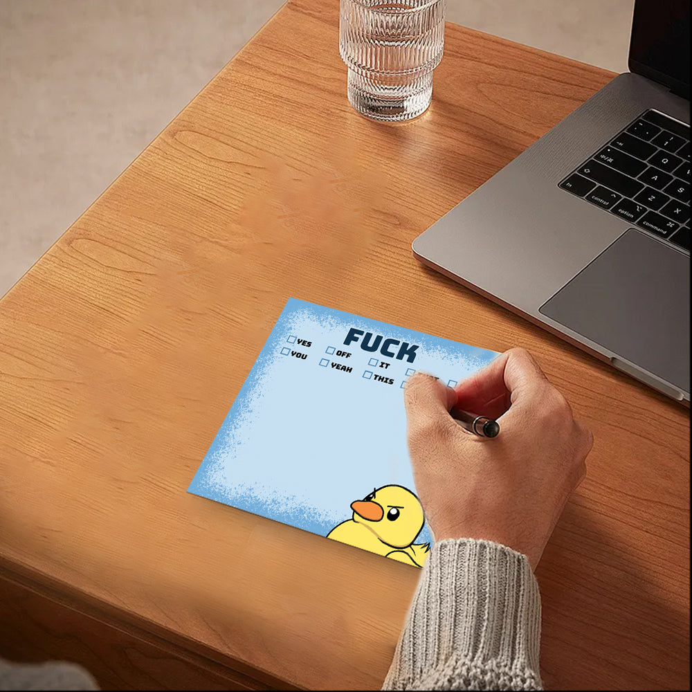 🥰Best Christmas Gift - 🤣Funny Sassy Duck Sticky Notes🎁
