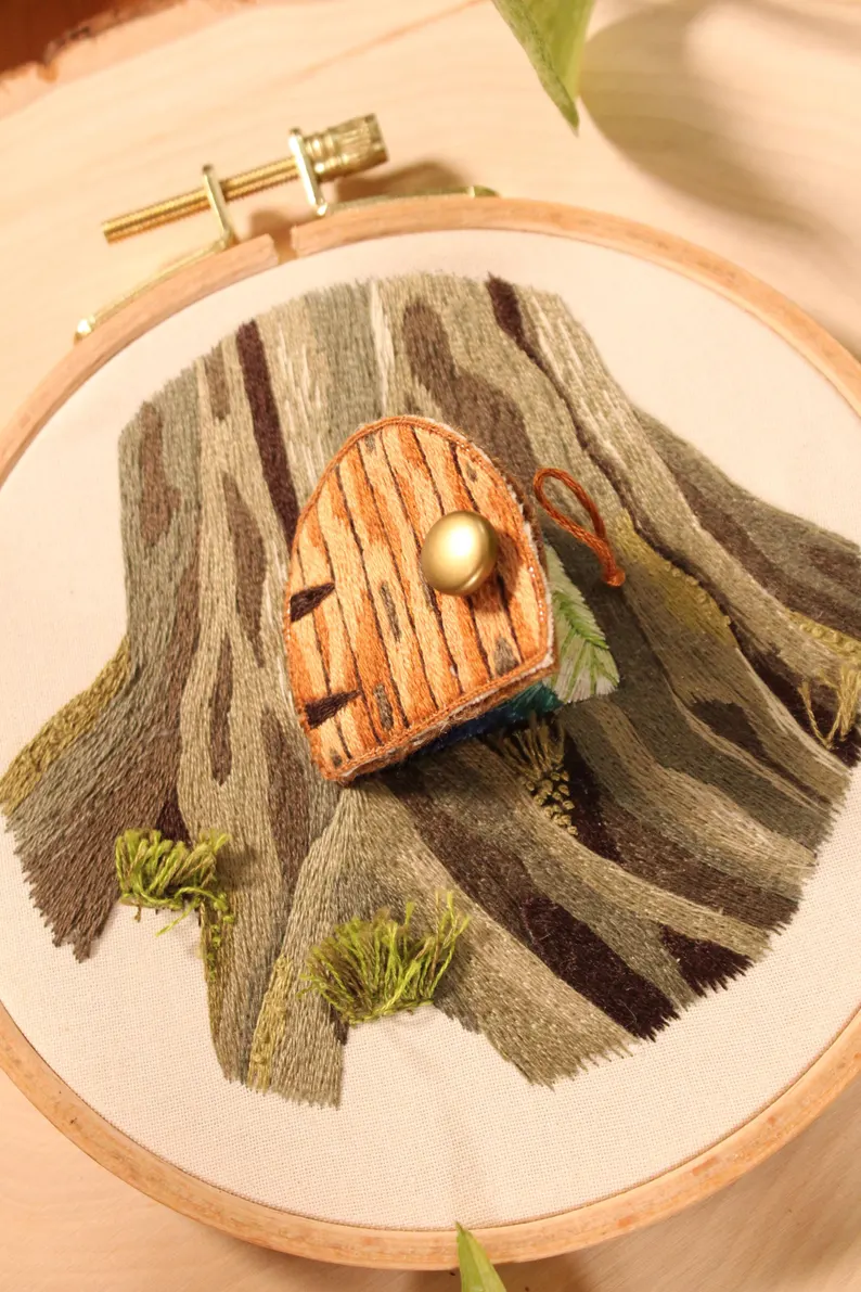 DIY 3D Magic Fairy Door Embroidery Kit
