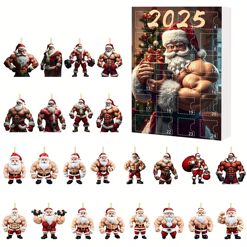 24 Days of Christmas Muscle Santa