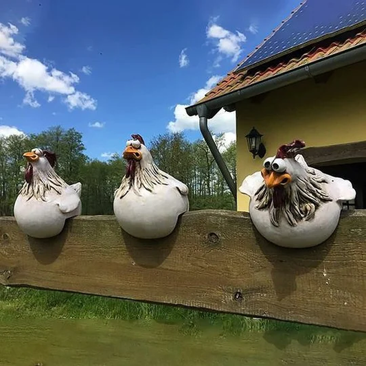 🐔Funny Chicken Garden Fence Decoration🐔