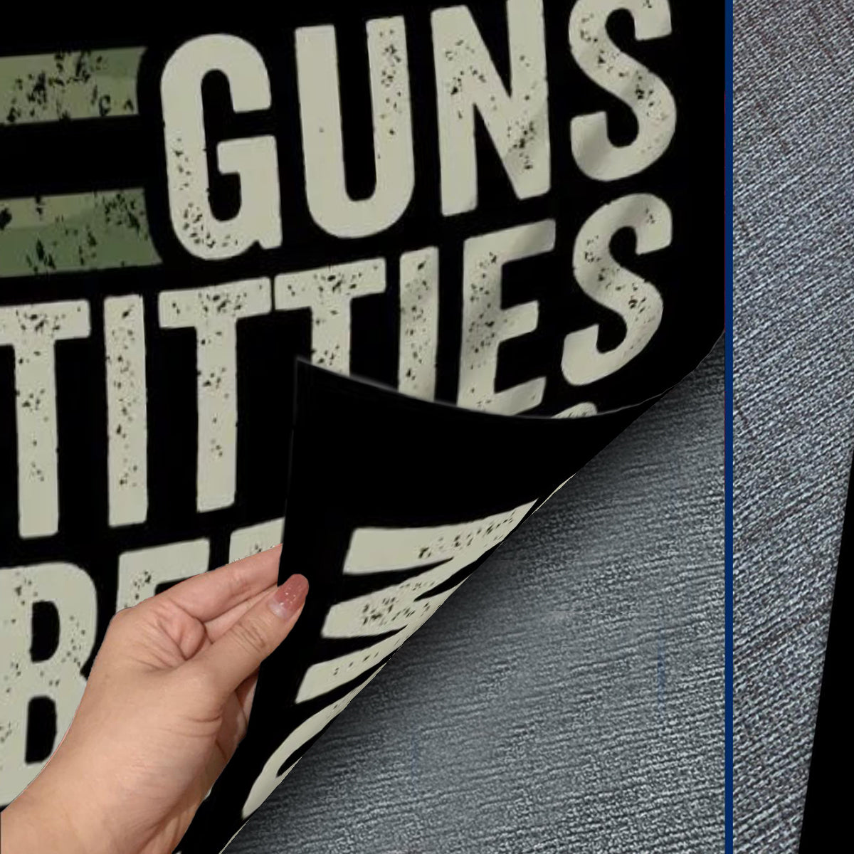 🎁Guns Titties Beer & Freedom - Funny Drinking USA Flag🍻