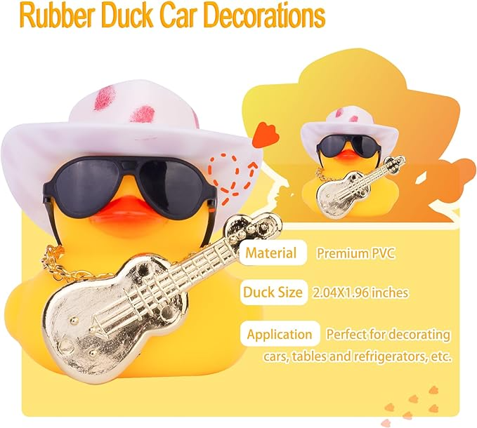 🐤FUN RUBBER DUCK DASHBOARD DECORATION