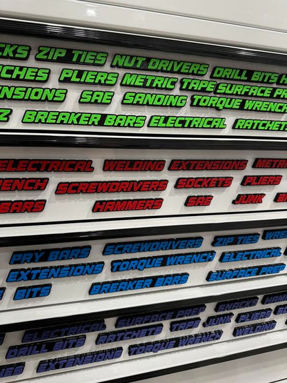 🎁Last Day Promotion🎁QRT Toolbox Drawer Tags