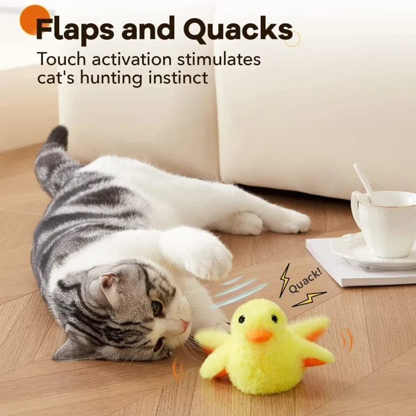 🐱Summer Hot Sale-48% Off 🔥 Cat Toys Rechargeable Flapping Duck🐱