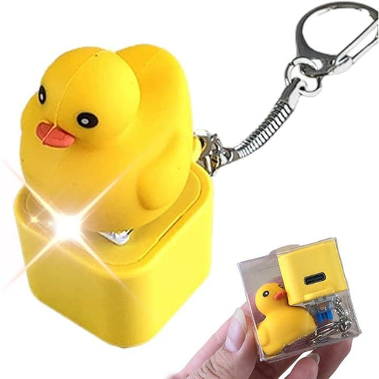🦆Funny Quacking Duck Hat Keychain