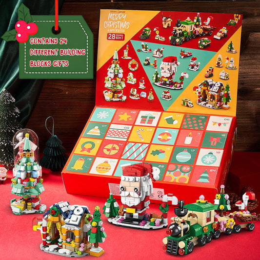 🔥Christmas Hot Sale-Advent Calendar Kids Christmas Building Blocks