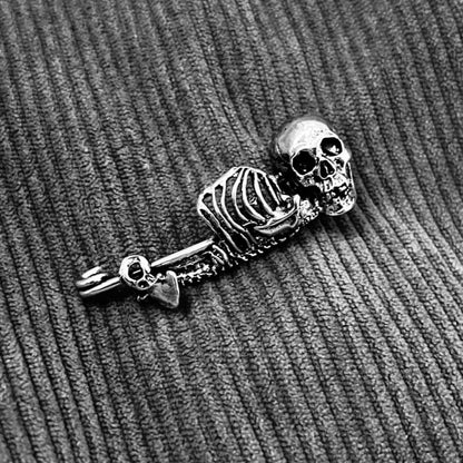 Mystical Skull Pin Brooch - Gothic Style Jewelry