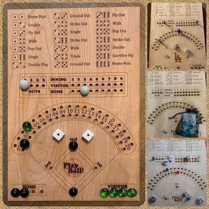 📐Handmade - 🎲Baseball Dice Board Game(BUY 2 GET FREE SHIPPING)