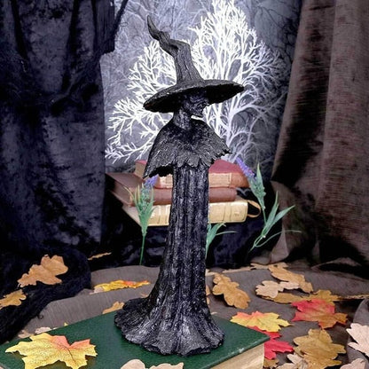🔥LAST DAY 49% OFF - 🧙‍♀️💫Handmade Black Witch Statue: The Guardian of Your Home