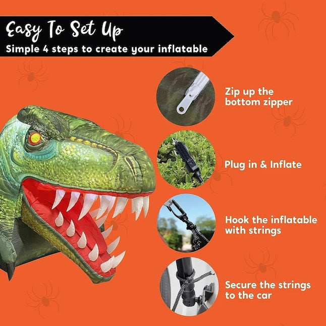 🎃Dinosaur Trunk or Treat Halloween Inflatable 👻