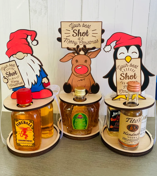 🥂Best Shot At A Merry Christmas Bottle Holder🎅