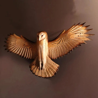 Barn Owl Sculpture Wall Art