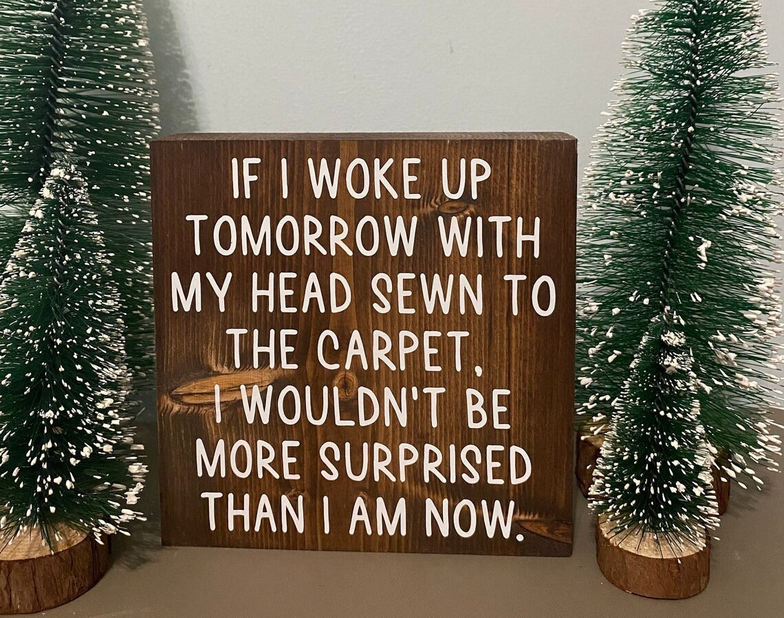 🤣FUNNY WOODEN OFFICE DESK SIGN💦