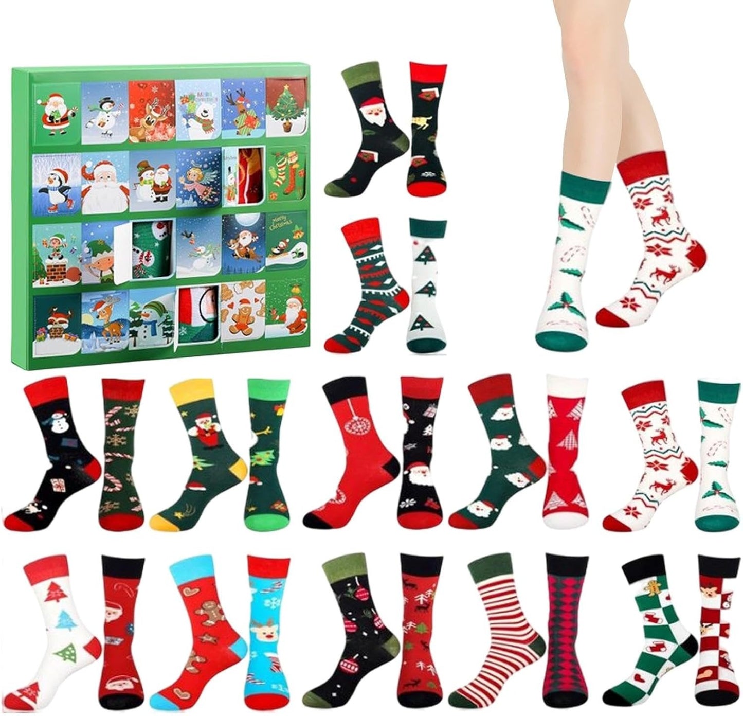 🎉Christmas Socks Advent Calendar