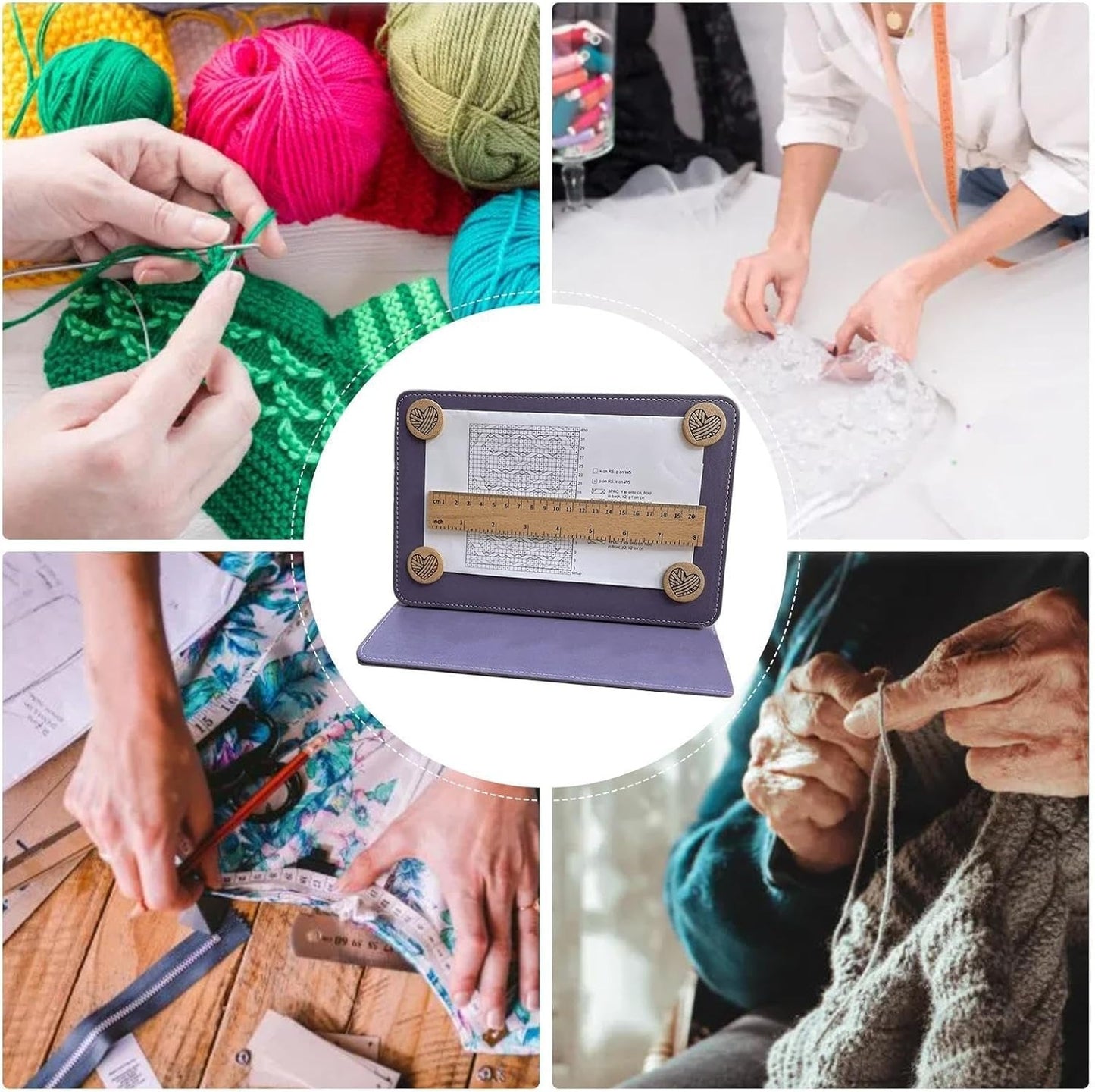 2024 New Folding Knitting Pattern Chart Frame📏