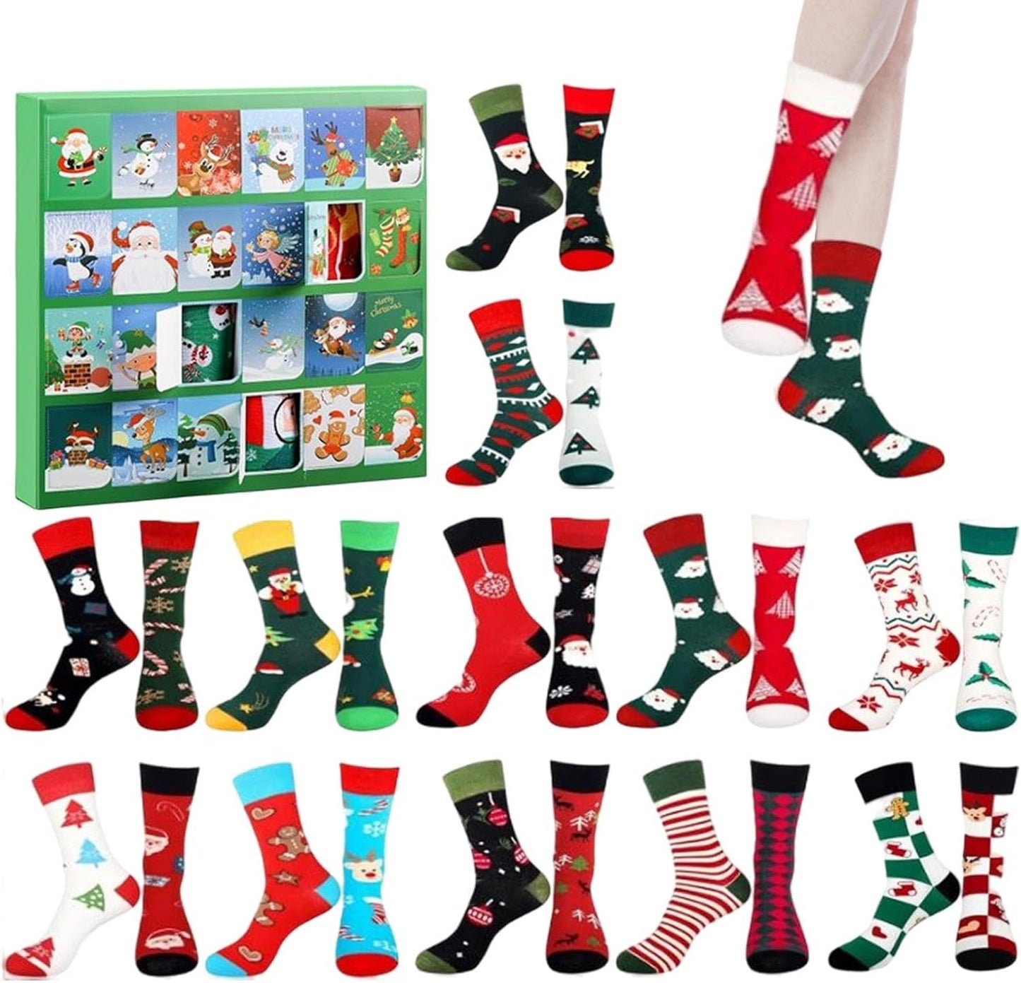 🎉Christmas Socks Advent Calendar