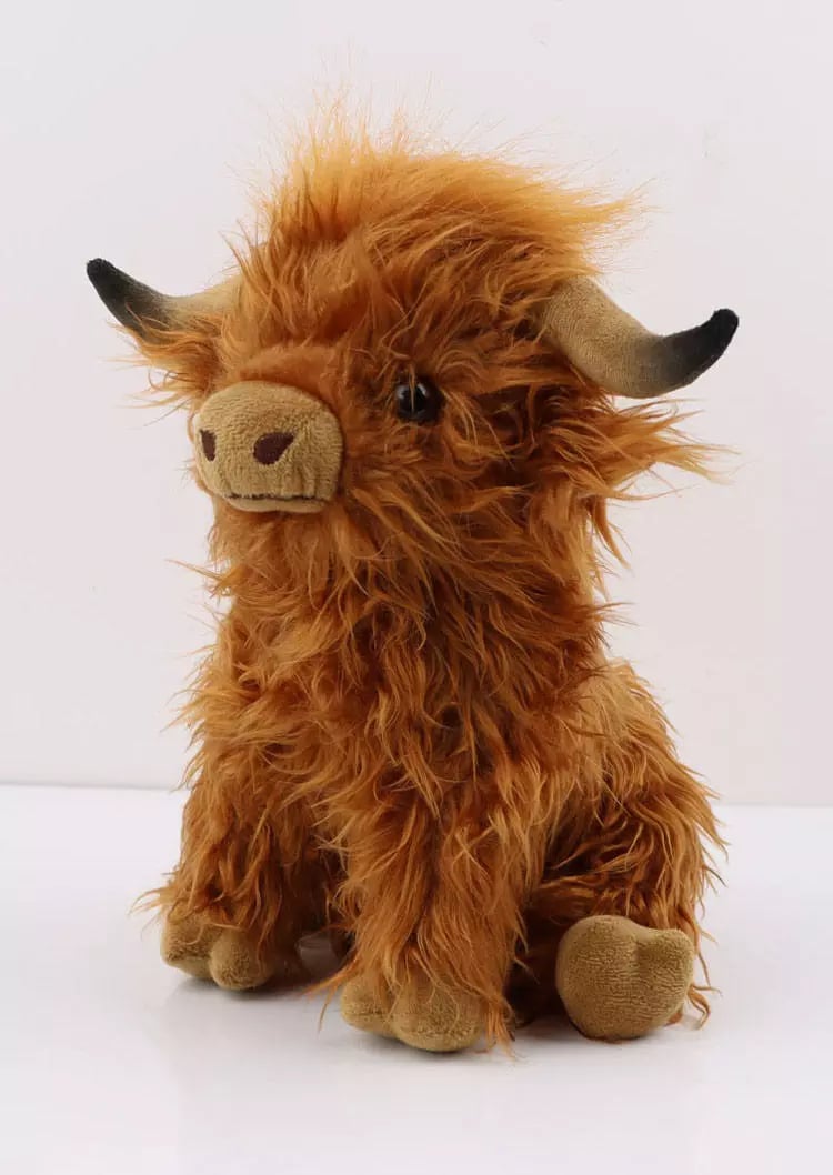 🎇New Arrival-Eco-Friendly Scottish Highland Cow Soft Plush Toy🐂