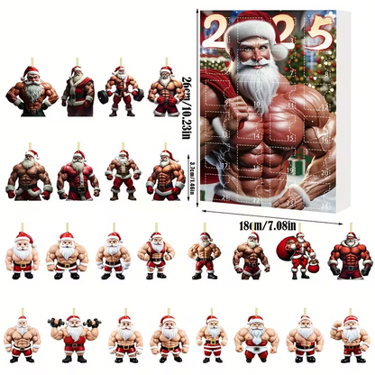 24 Days of Christmas Muscle Santa