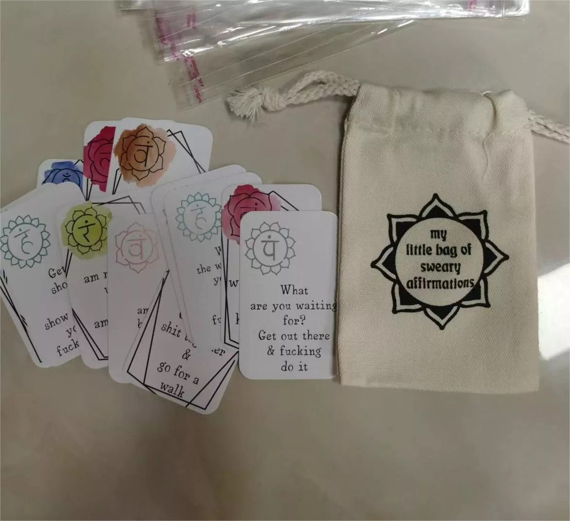 💟Funny Affirmation Card Gift With Storage Pouch💞