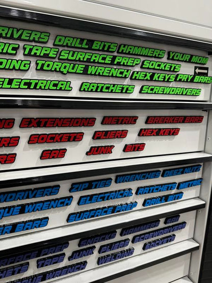 🎁Last Day Promotion🎁QRT Toolbox Drawer Tags