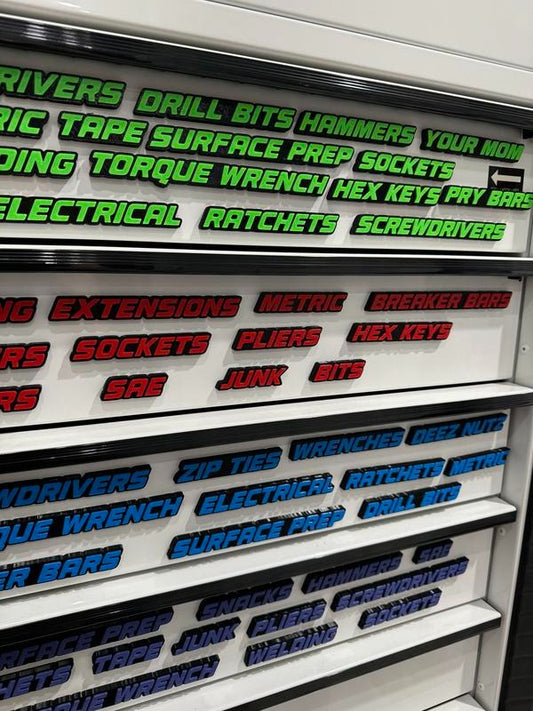 🎁Last Day Promotion🎁QRT Toolbox Drawer Tags