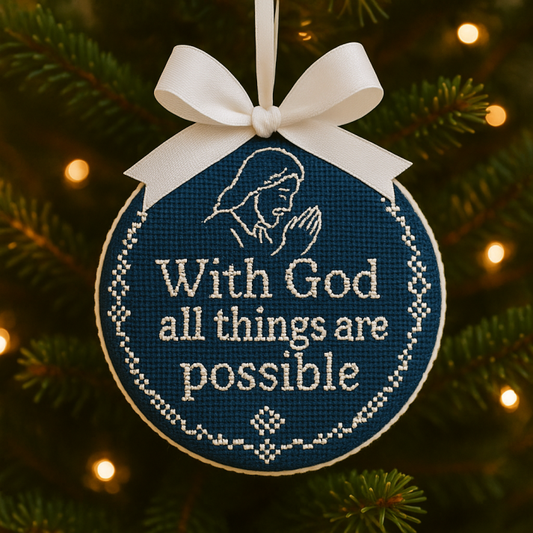 Christmas Sale  50% OFF🎄Jesus Praying Cross-Stitch Ornament🎅