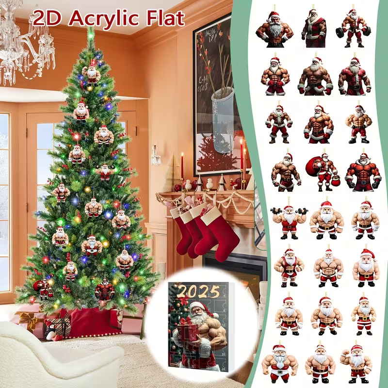 24 Days of Christmas Muscle Santa