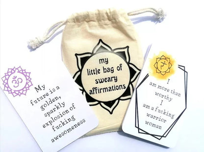 💟Funny Affirmation Card Gift With Storage Pouch💞