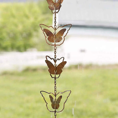 🔥NEW ARRIVAL🔥Rain Chain Metal Garden Art Gift for Mom🦋