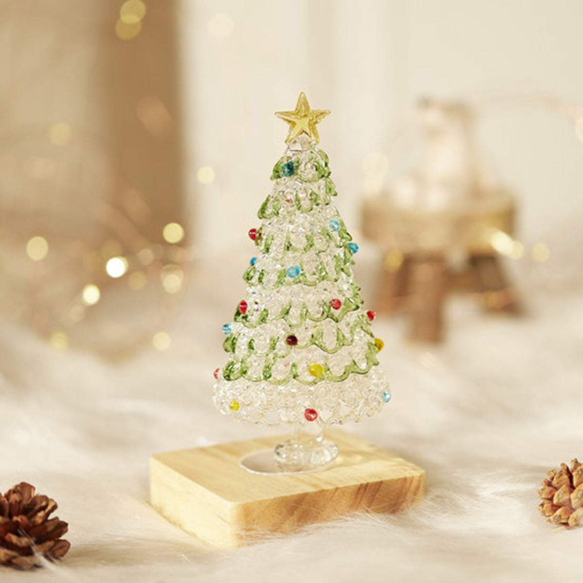 🌊Handmade Stained Glass Christmas Trees