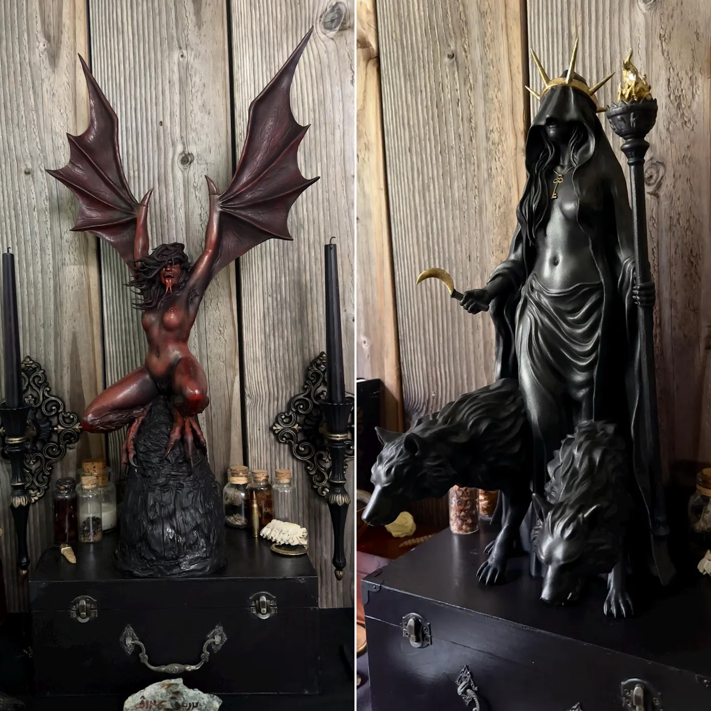 Lilith&Hekate Niktipolos Statue
