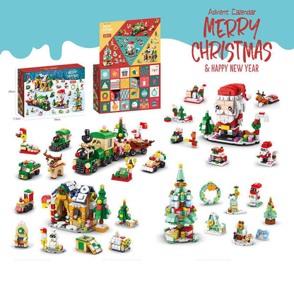 🔥Christmas Hot Sale-Advent Calendar Kids Christmas Building Blocks
