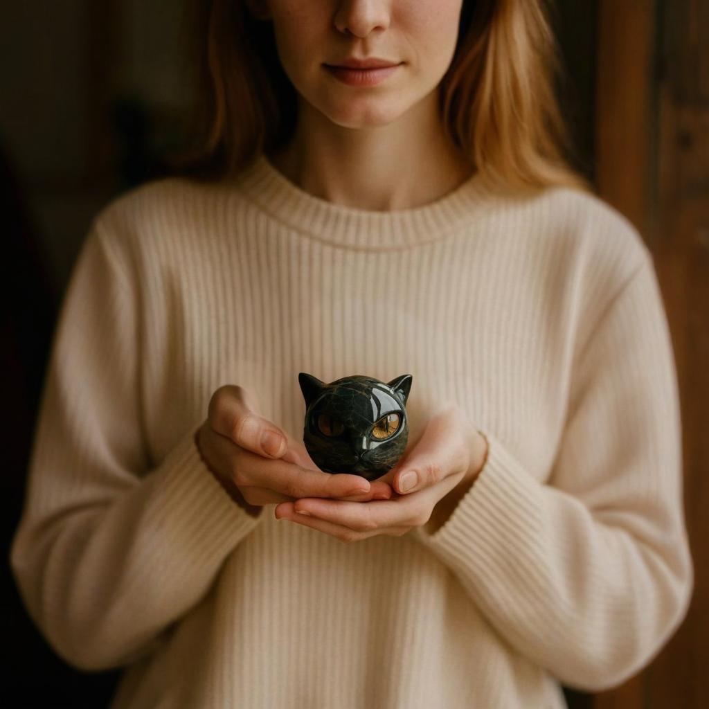 🔥LAST DAY 50% OFF🐈‍⬛Stately Residence Accent & Refined Present Masterpiece - Opulent Black Cat Sculpture