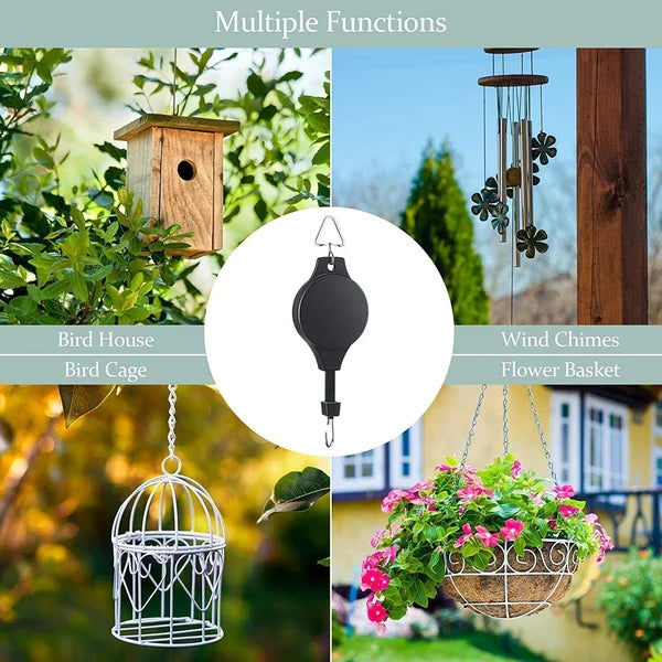 💥Blowout Sale 40% OFF🌳Plant Pulley Set For Garden Baskets Pots, Birds Feeder