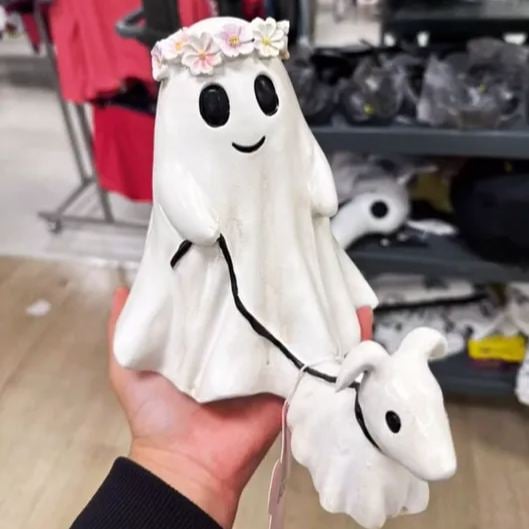🎃2024 Halloween Ghost Walking Dog Statue👻