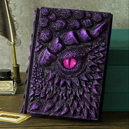 🐉Dragon Eye 3D Embossed Journal - Handmade Resin Engraved Notebook🐉