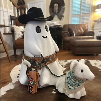 🎃2024 Halloween Ghost Walking Dog Statue👻