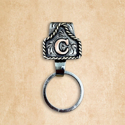 Vintage Letter Keychain