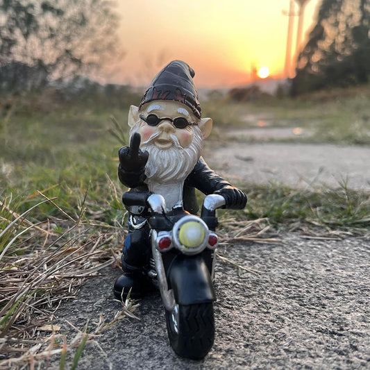 🔥BUY 2 FREE SHIPPING-Middle Finger Dwarf Motorcycle😂