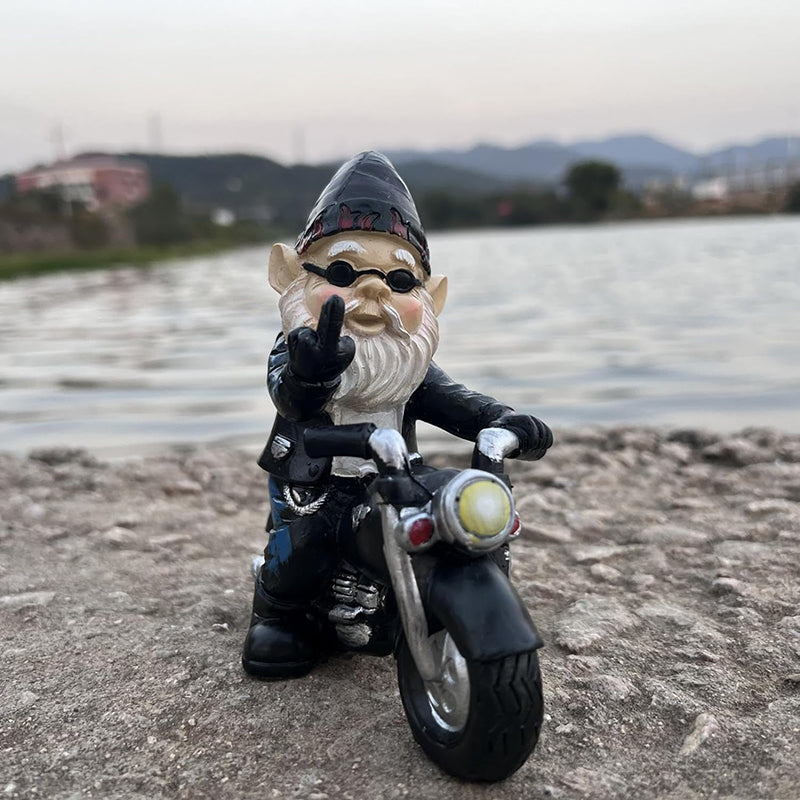 🔥BUY 2 FREE SHIPPING-Middle Finger Dwarf Motorcycle😂