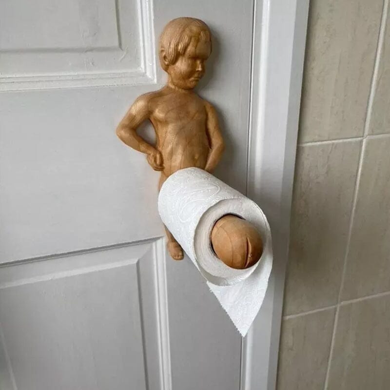 🤣Funny Wood Toilet Roll Holder🤣