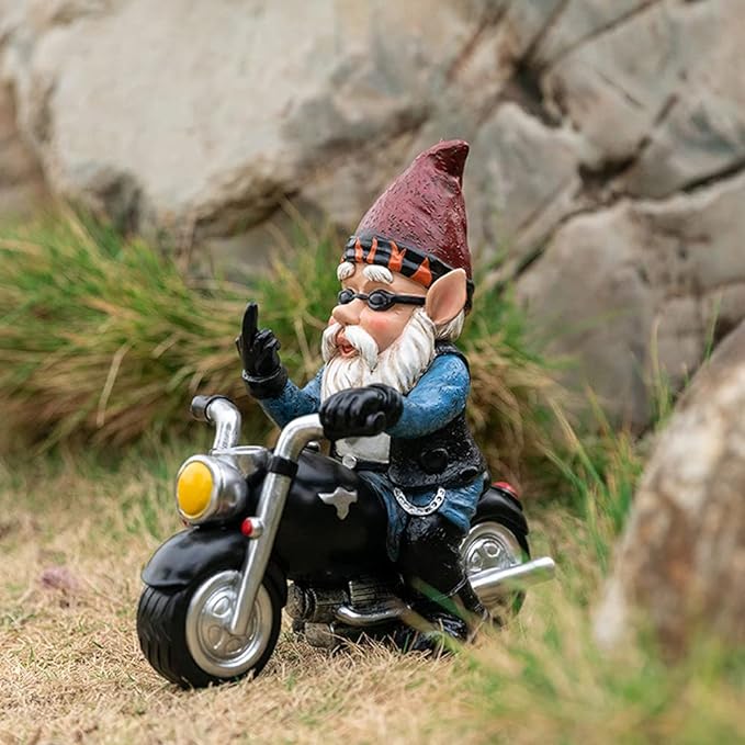 🔥BUY 2 FREE SHIPPING-Middle Finger Dwarf Motorcycle😂